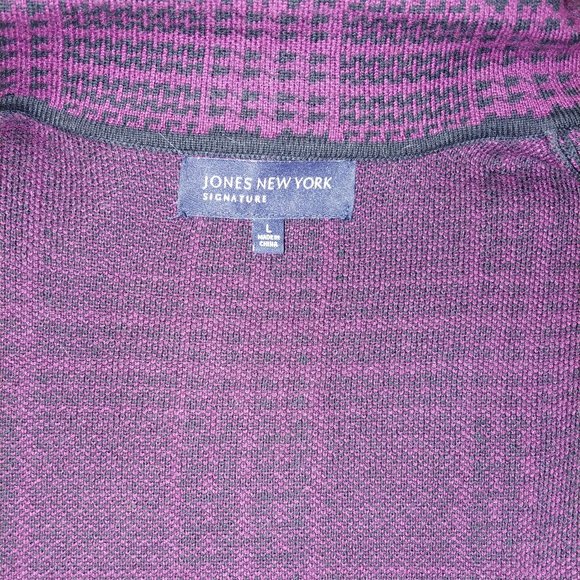 Jones New York Signature Button Jacket Cardigan Size L - Picture 8 of 9